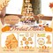 48 Pcs Pumpkin One Cupcake Toppers Pumpkin Baby shower Decorations 1st Birthday Cake 3"W x 0.2"H
